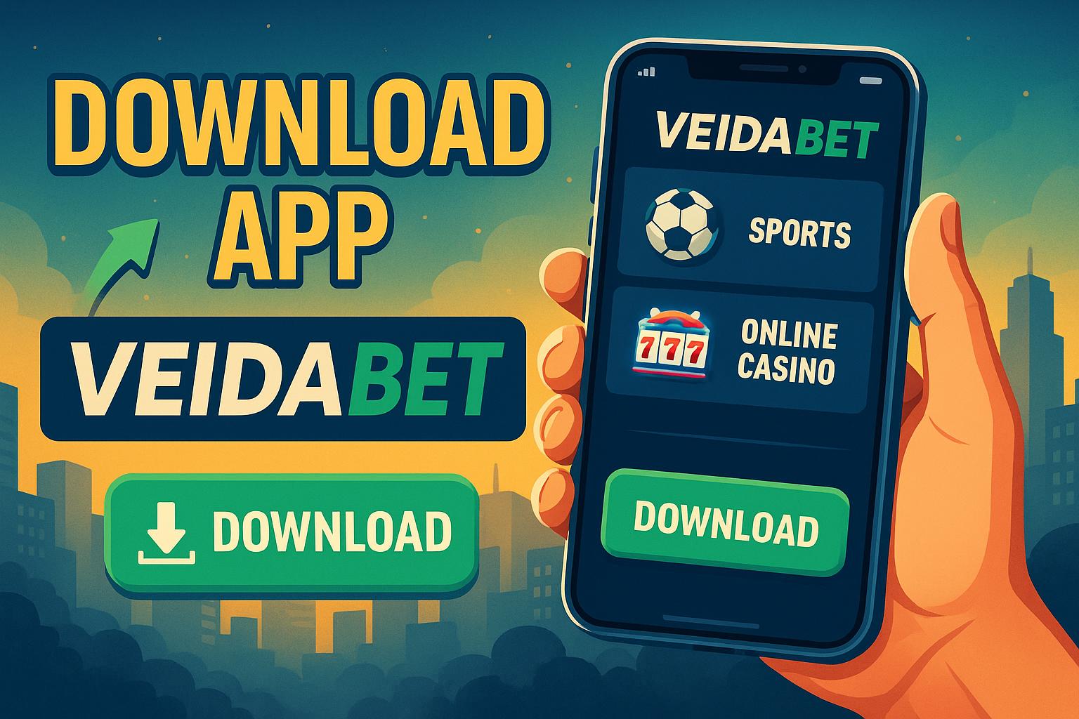 Baixar o VEIDABET Cassino App