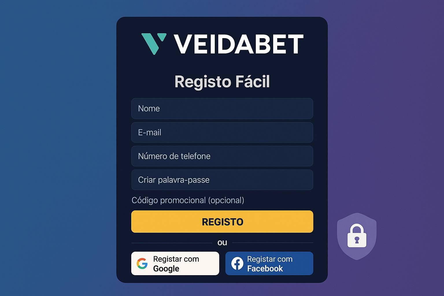 Não Perca tempo, o rRgistro na site VEIDABET